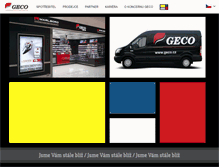 Tablet Screenshot of geco.cz